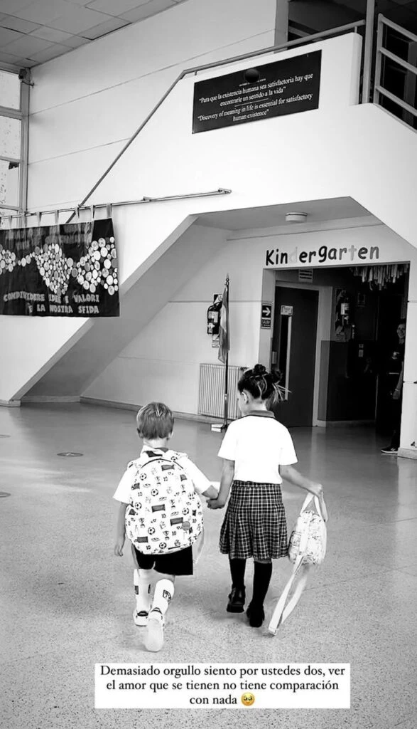 El tierno mensaje de Cami Homs por el primer día de clases de sus hijos