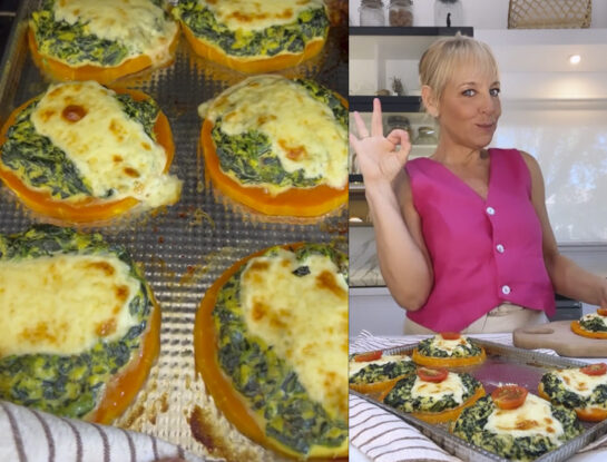 Pizzetas de calabaza, espinaca y queso: la receta liviana y súper fácil de Jimena Monteverde que te resuelve una comida