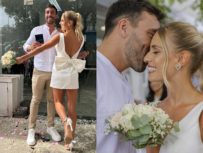 Las fotos del casamiento por civil de Julieta Puente y Facundo Miguelena