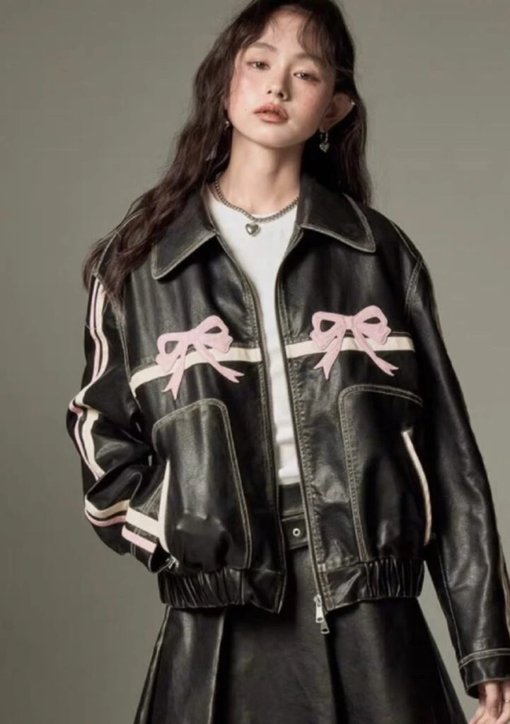 La campera de cuero coquette de la China Suárez. Foto: Instagram.