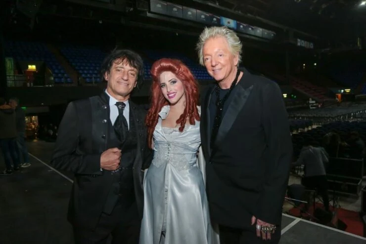 Luz Despósito con Ángel Mahler y Pepe Cibrián