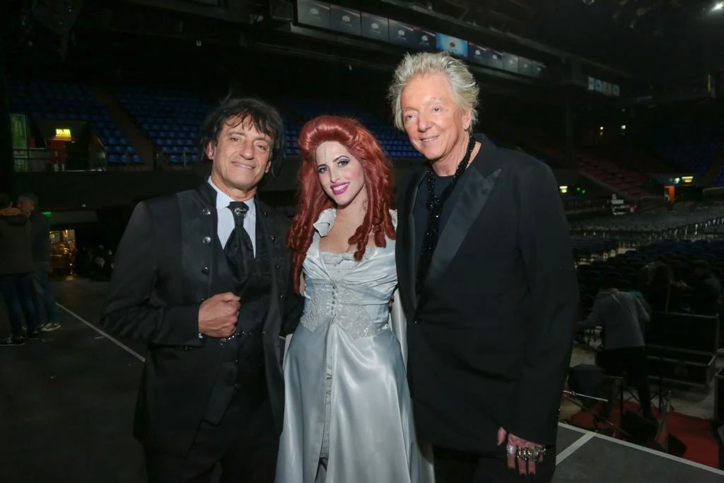 Luz Despósito con Ángel Mahler y Pepe Cibrián