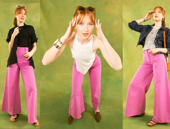Moda práctica: cómo llevar el mismo pantalón ancho con 3 looks distintos