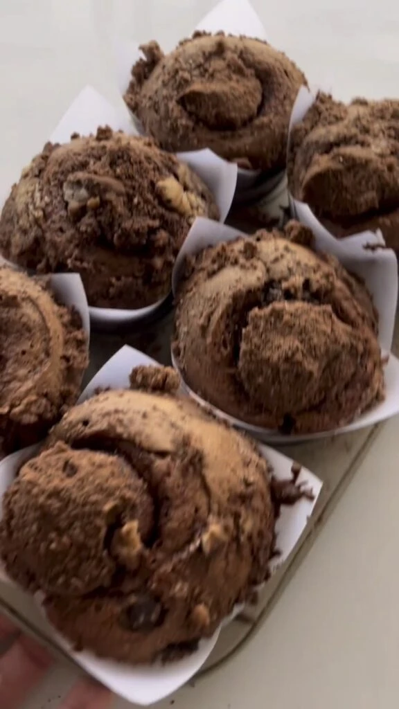 Muffins de chocolate, la receta más rica para la merienda. Foto: Instagram.