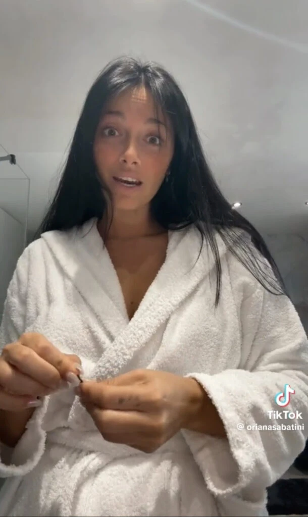 Oriana Sabatini se confesó con sus seguidores de TikTok y les contó todo. Foto: TikTok.