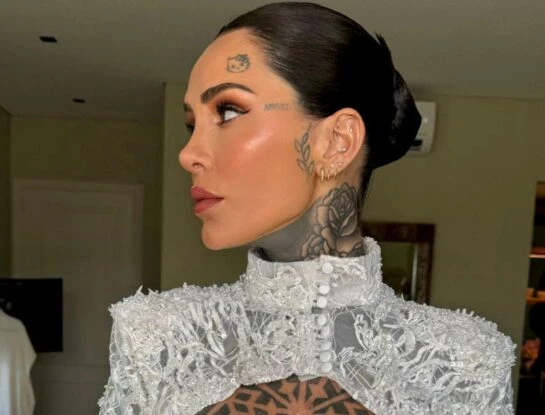 Así fue el beauty look de novia de Cande Tinelli