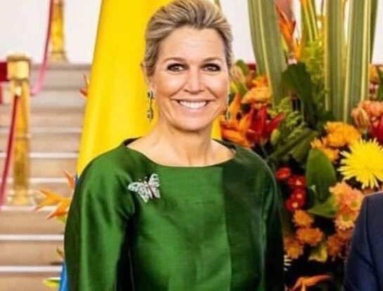 Este es el look más elegante de Máxima en su visita a Colombia