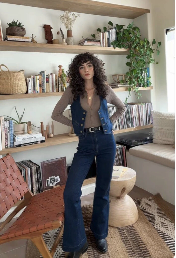 Vuelve la moda de los años 70 y se lleva así. Foto: Pinterest.  