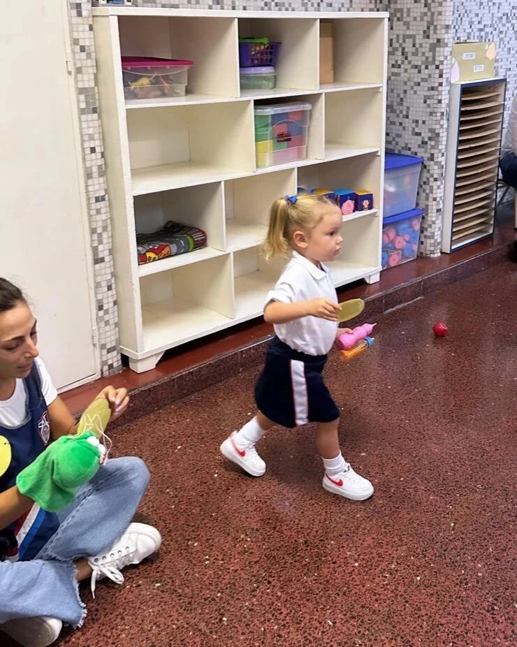 Las fotos del primer día de jardín de Ana García Moritán