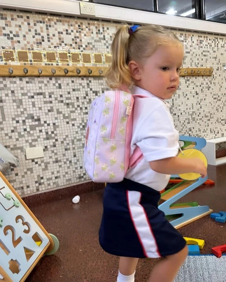 Las fotos del primer día de jardín de Ana García Moritán