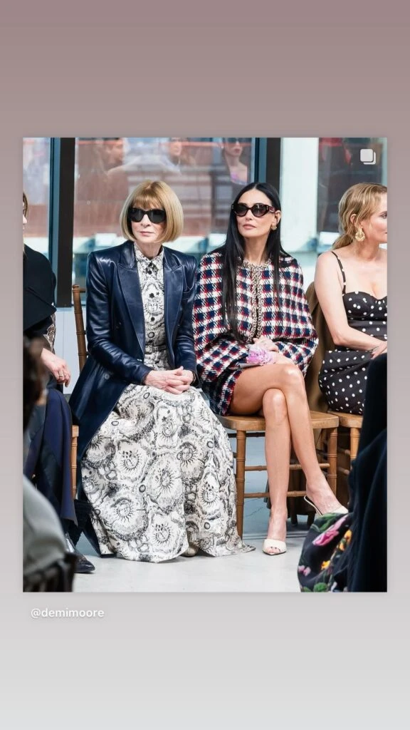 Vidriera: de Valeria Mazza a Demi Moore y Michelle Salas, los looks de los invitados al desfile de Carolina Herrera en la NYFW