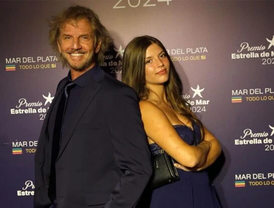 Los looks "matchy" de Facundo Arana y su hija India en los premios Estrella de Mar