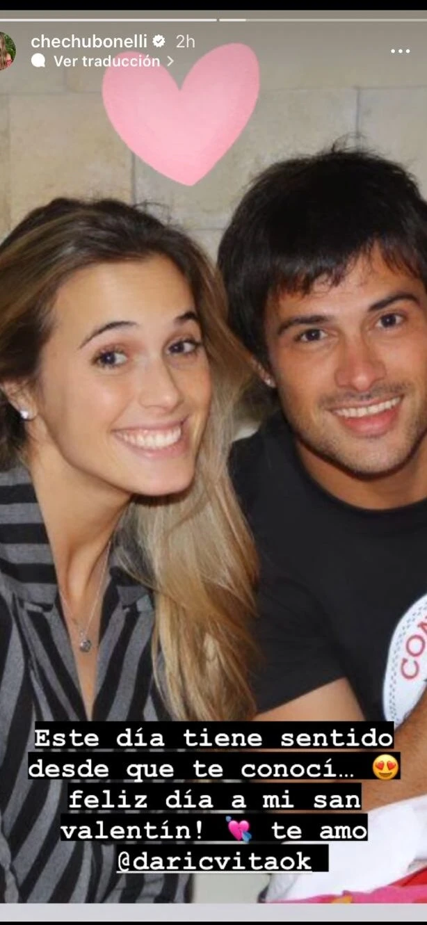 chechu bonelli y Darío Cvitanich día de los enamorados