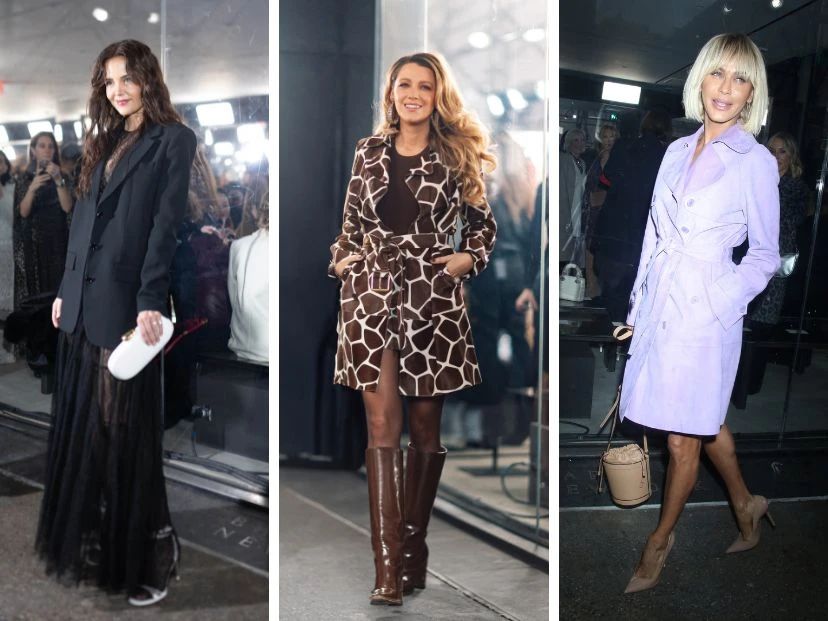 de Katie Holmes a Blake Lively, los looks de las famosas en la front row del desfile de Michael Kors en la NYFW