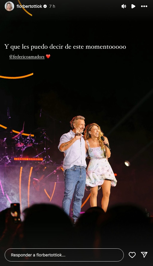Las fotos del concierto de Flor Bertotti en México y el gesto de amor de Federico Amador