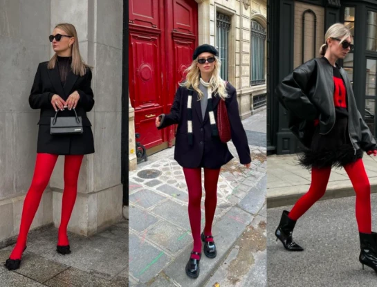 Por qué las medias rojas serán la tendencia más fashion de la temporada