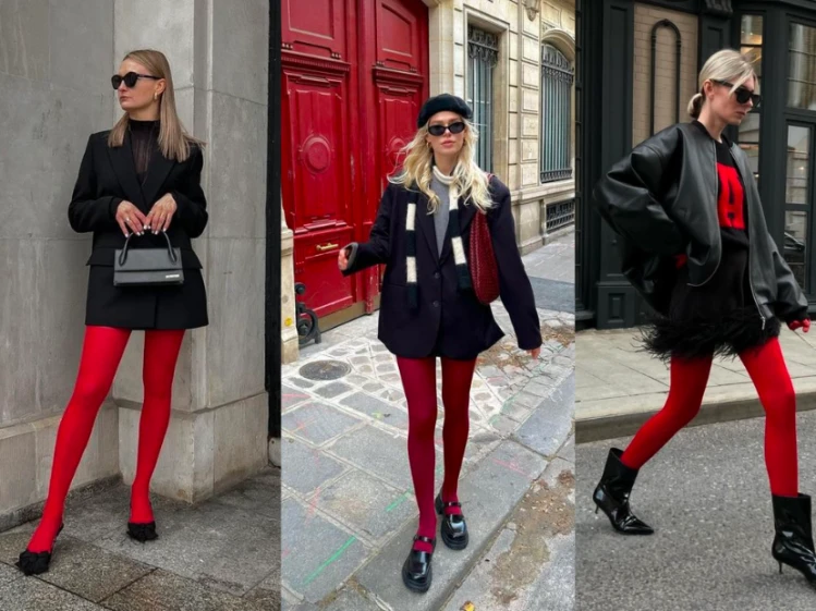 Por qué las medias rojas serán la tendencia más fashion de la temporada –  Revista Para Ti