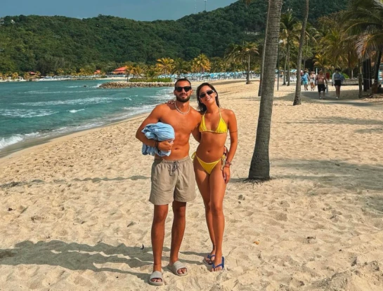 Las fotos de las vacaciones de Nico Occhiato y Flor Jazmín desde Miami