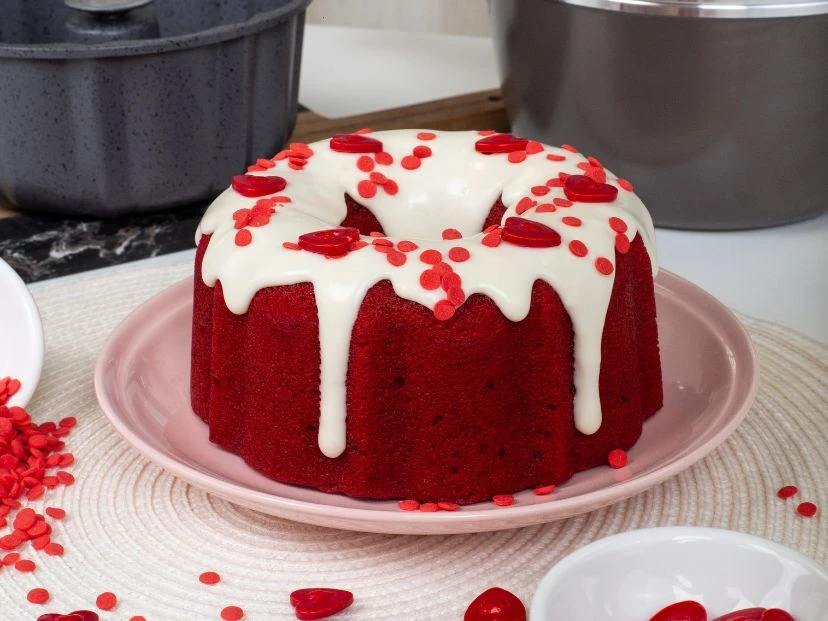 torta red velvet para san valentín