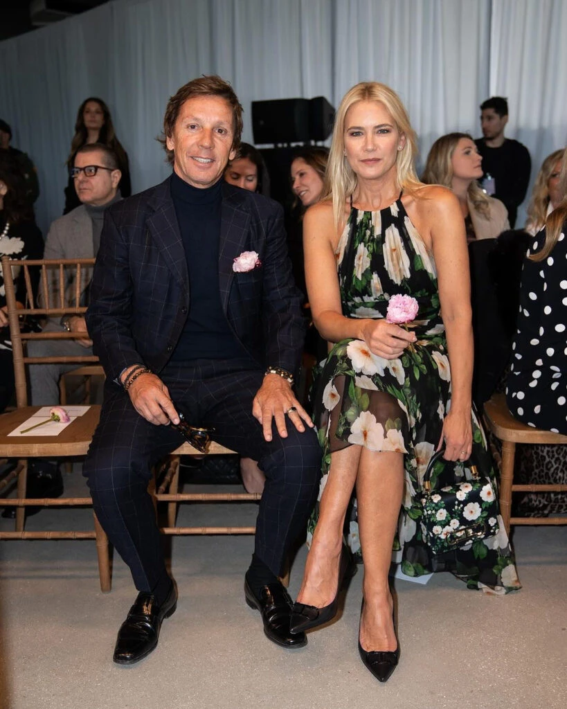 Valeria Mazza y Alejandro Gravier en el desfile de Carolina Herrera en la Semana de la Moda de NY. Foto IG.