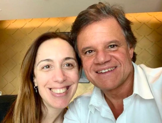 La romántica declaración de amor de María Eugenia Vidal para "Quique" Sacco en el Día de los Enamorados