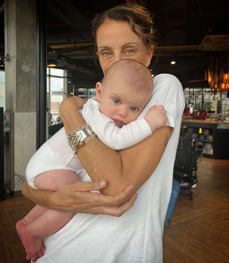 Nequi Galotti mostró a su nieto Simón, el hijo de Luis Rusconi