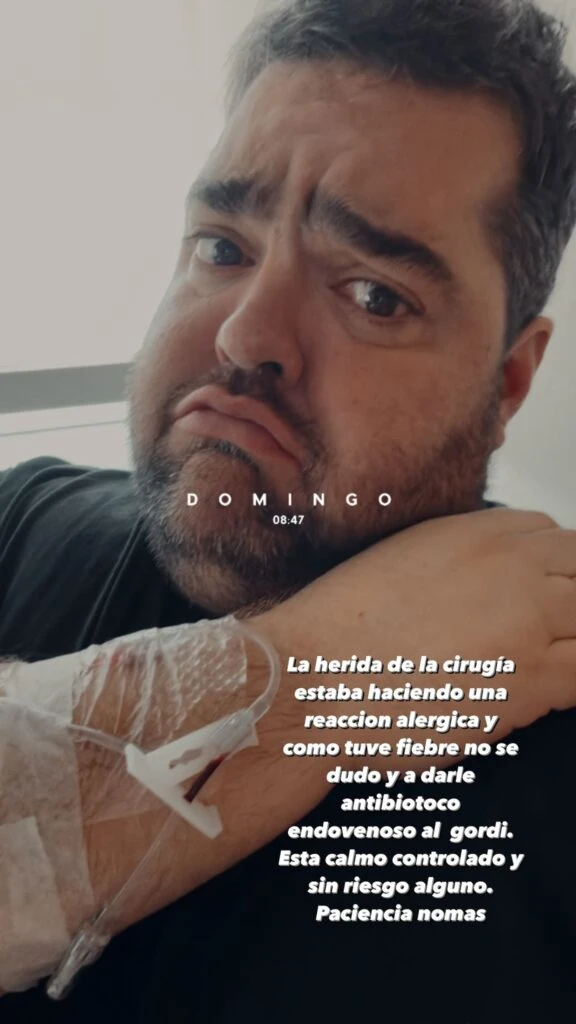 Darío Barassi está nuevamente internado.