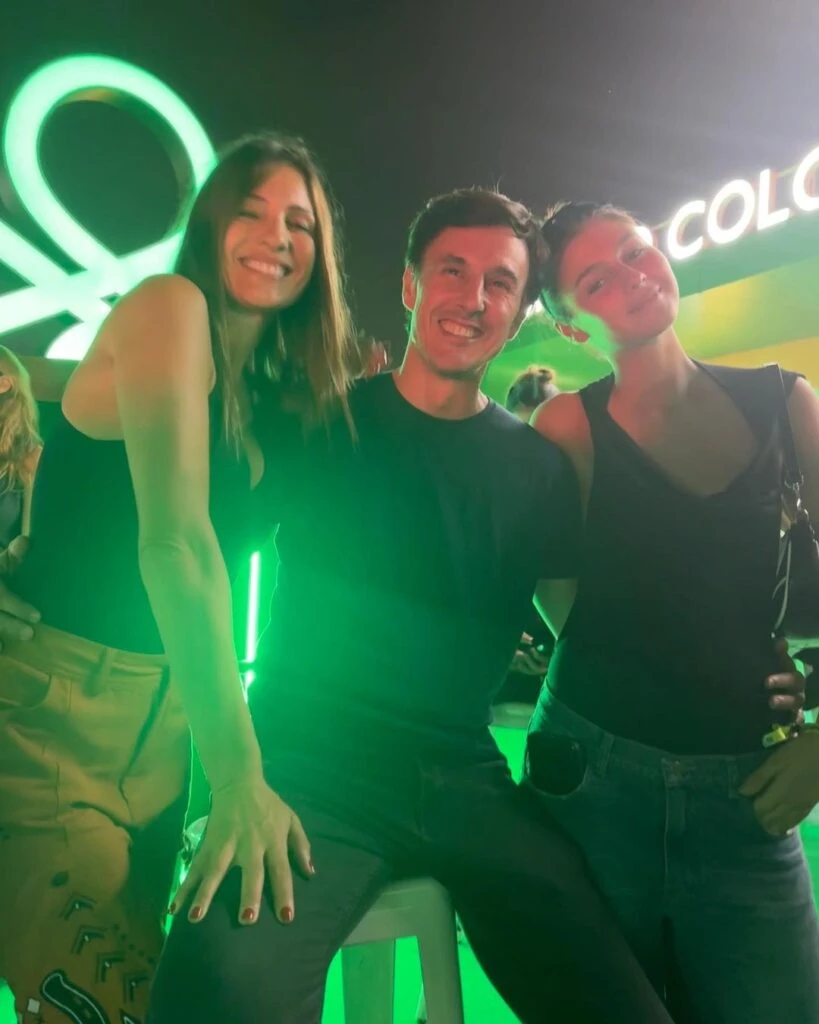Pampita, Roberto y Delfina García Moritán en el Lollapalooza.