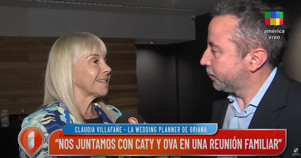 Claudia Villafañe reveló detalles del casamiento de Oriana Sabatino y Paulo Dybala
