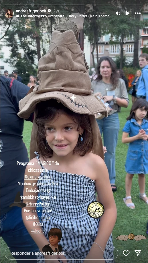 La salida "de chicas" de Andrea Frigerio con su hija y sus nietas.