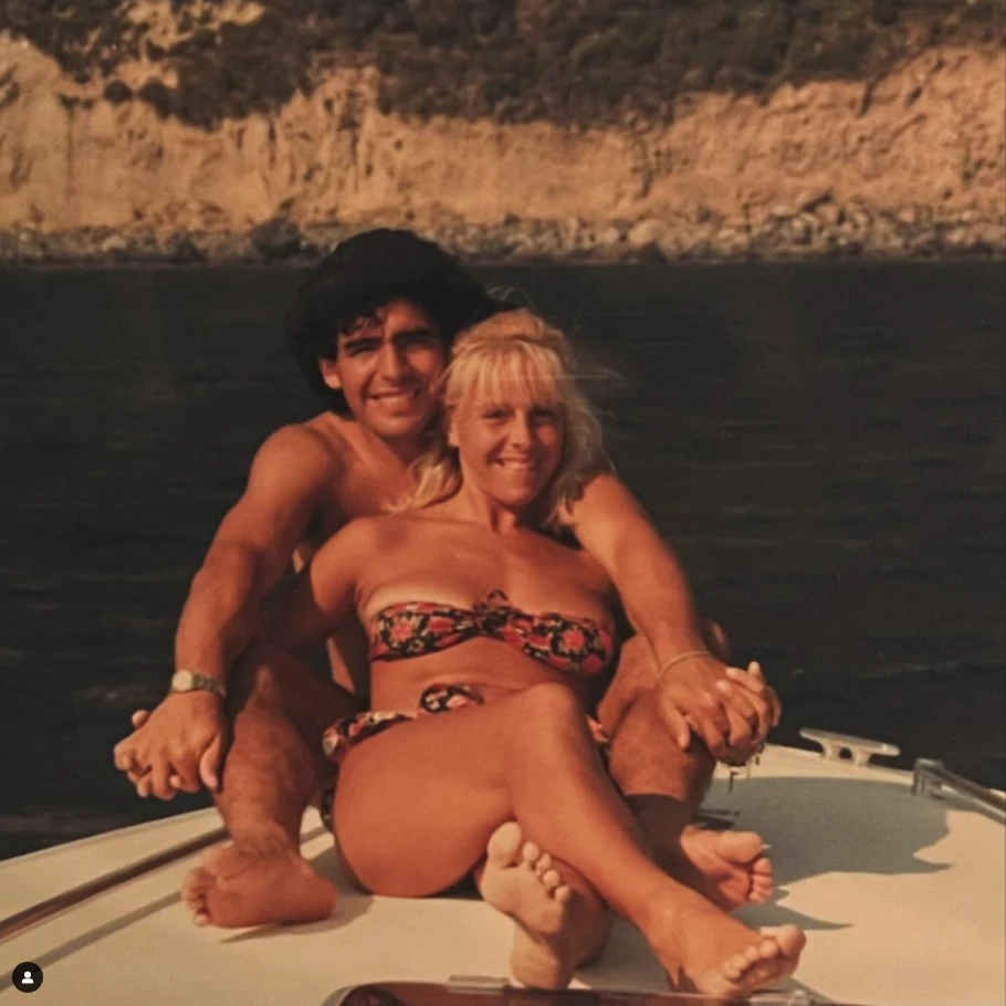 La foto retro que compartió Gianinna Maradona. Foto IG