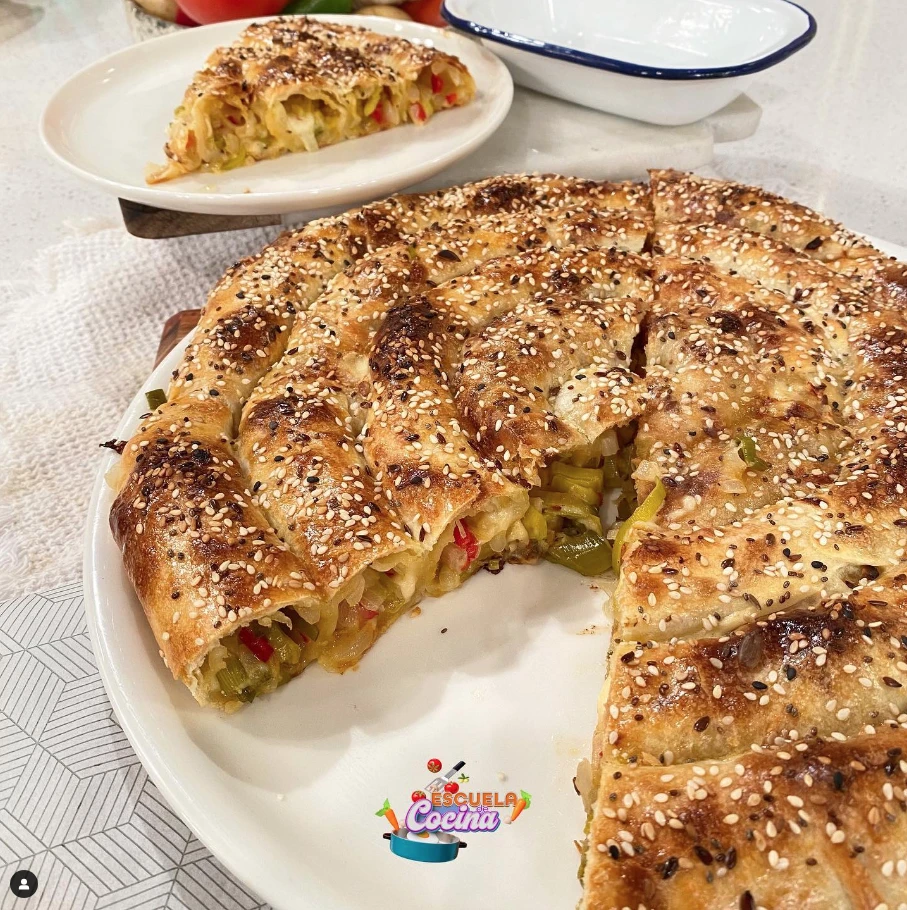 Espirales de verdura y queso