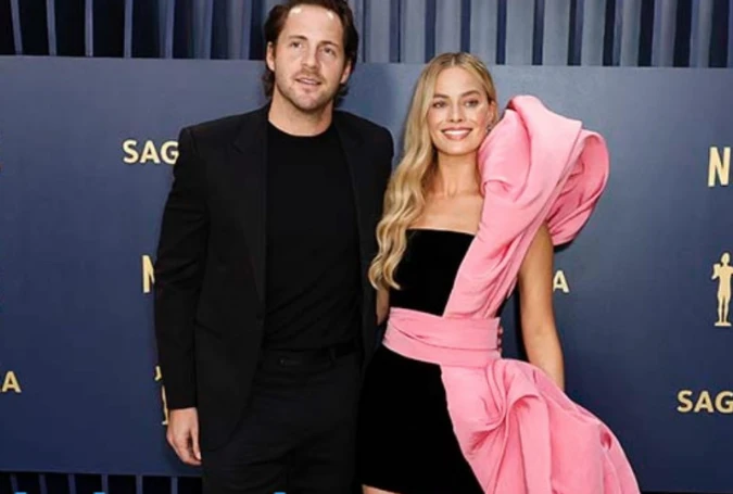 Margot Robbie y su marido Tom Ackerley
