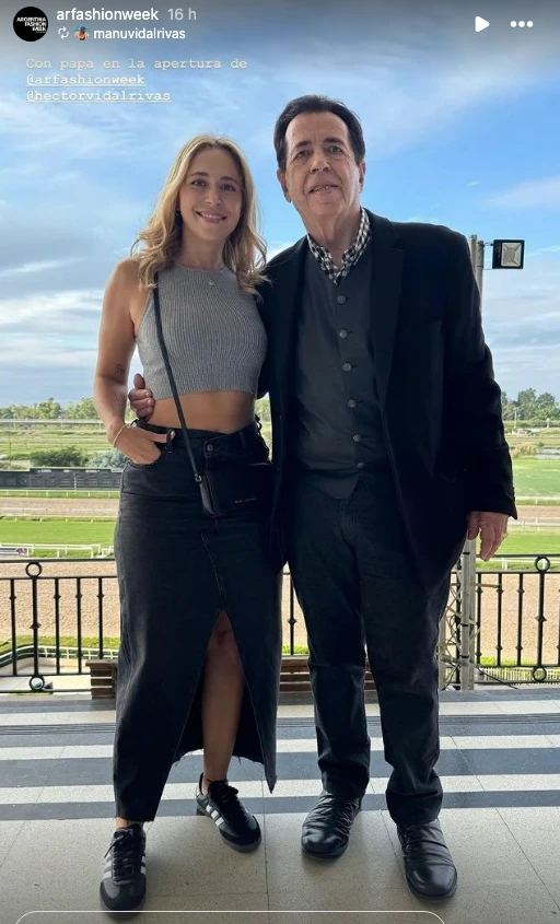 Héctor Vidal Rivas y su hija Manu