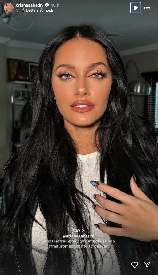 Oriana Sabatini con amigas. 