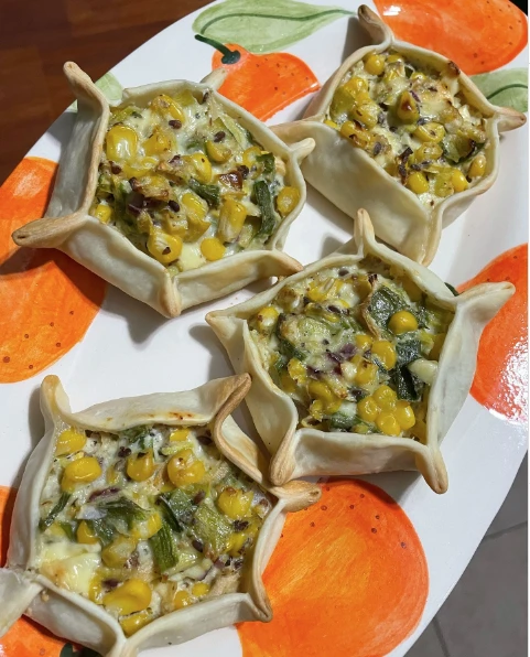 Canastitas de chocho y puerro