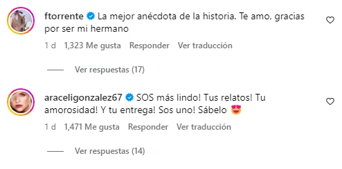 La respuesta de Araceli González a la anécdota de su hijo, Toto Kirzner
