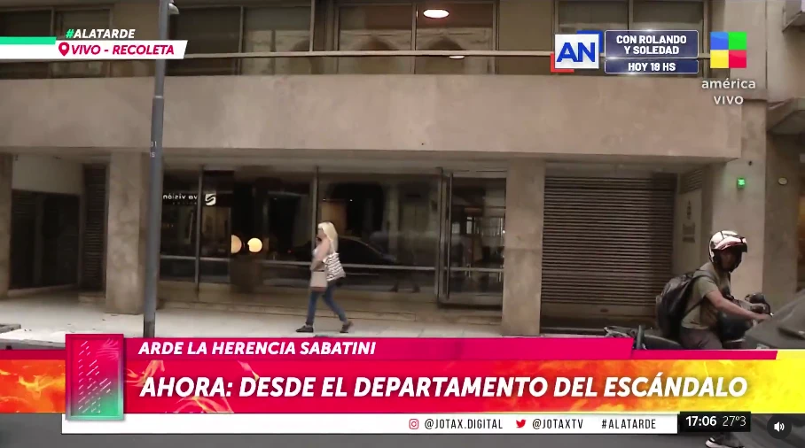 El departamento donde vivía la mamá de los hermanos Sabatini y que ahora está en sucesión sería motivo de conflicto en la famillia.