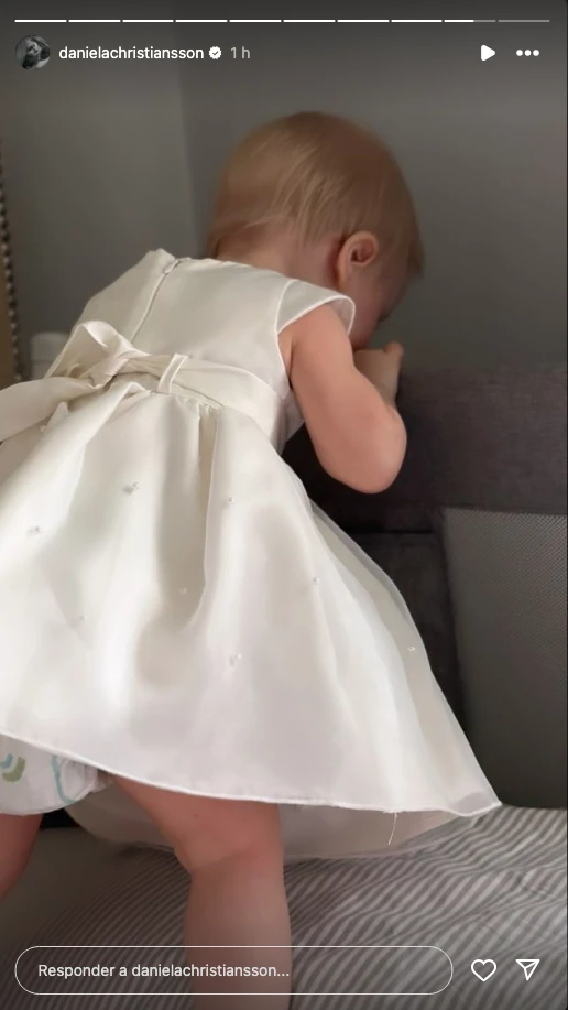 El bautismo de Elle, la hija de Maxi López y Daniela Christiansson