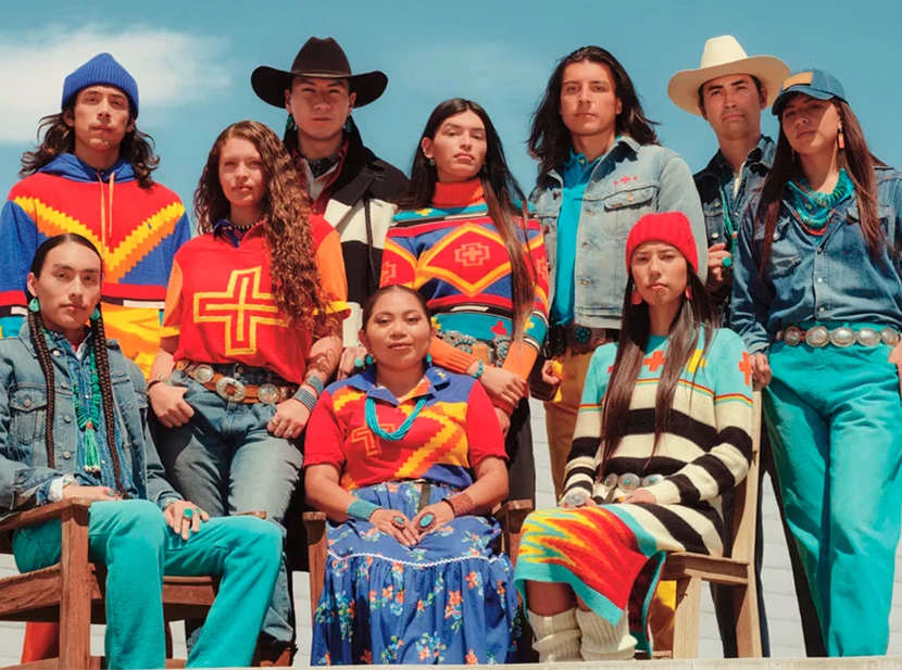 Polo Ralph Lauren presentó la segunda colección "Artista en residencia" de la tejedora navajo Naiomi Glasses.
