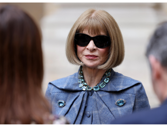 Anna Wintour marcó tendencia en un evento en París