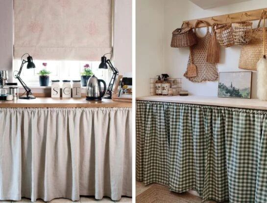 Cortinas en el bajo mesada: las ideas más lindas para una tendencia vintage