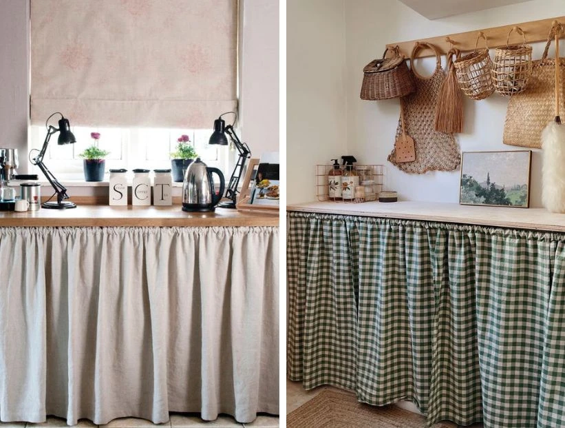 Cortinas en el bajo mesada: las ideas más lindas para una tendencia vintage