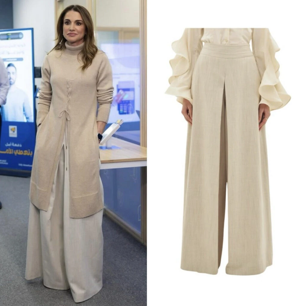 El look más trendy de Rania de Jordania. Foto: Instagram. 