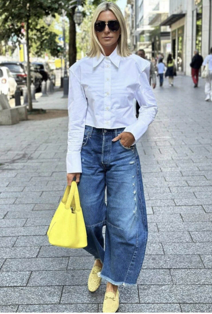 Estos son los jeans más trendy de este otoño 2024. Foto: Pinterest.