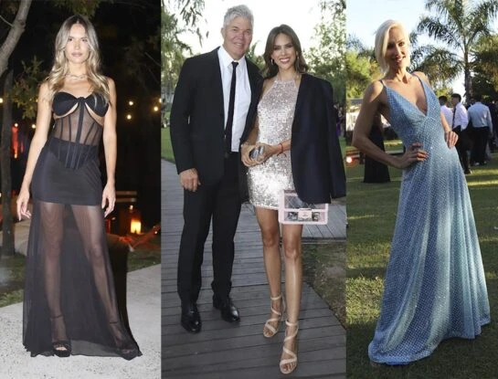 Vidriera: de Barby Franco a Ingrid Grudke y Eva Bargiela, los looks en la boda de Julieta Puente y Facundo Miguelena