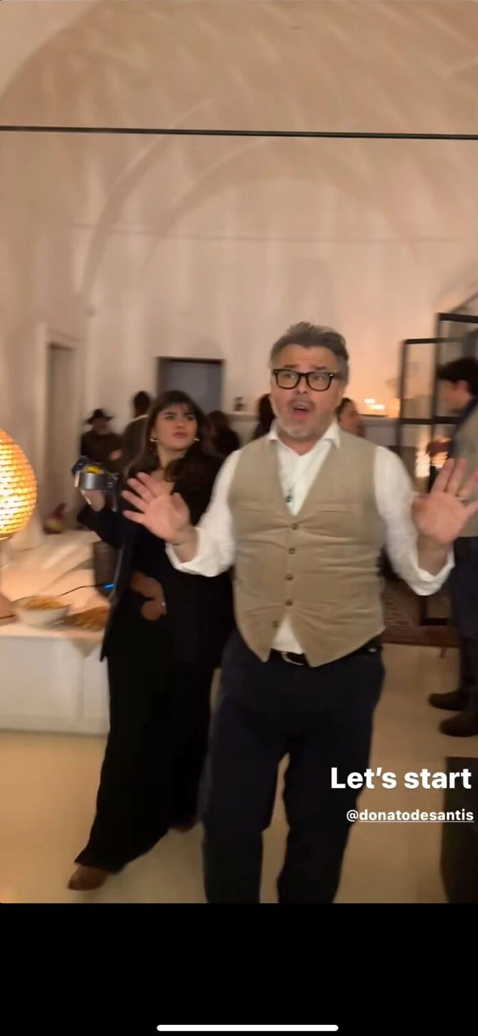 Así Donato de Santis festejó en Italia su cumpleaños de 60