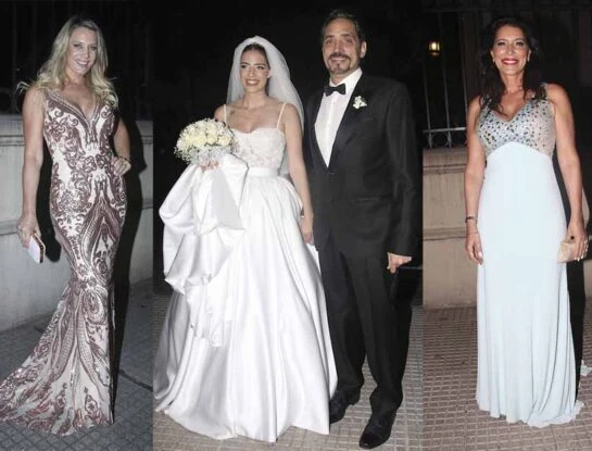 Vidriera: de Karina Antoniali a Rocío Marengo, los looks en el casamiento de Maca Fort y Tiago Demársico
