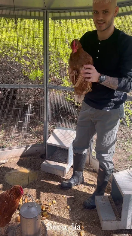 Las fotos de Wanda Nara en su casa de campo en Milán