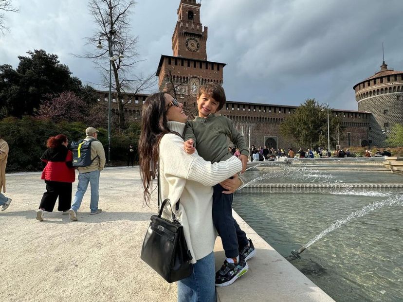 Las fotos de la escapada de Luli Fernández a Milán y Tokio en familia